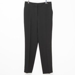 CH Carolina Herrera Trouser Flat Front Skinny Pants Classic Black Size 4 New